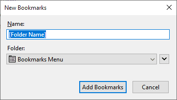add bookmarks firefox