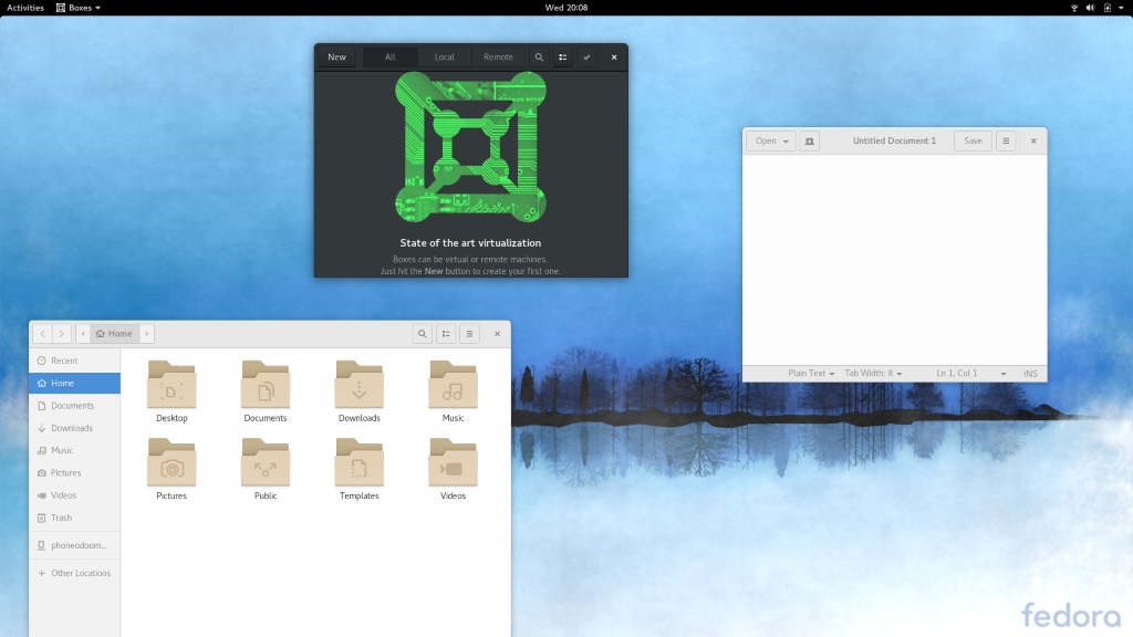 Fedora Desktop Items