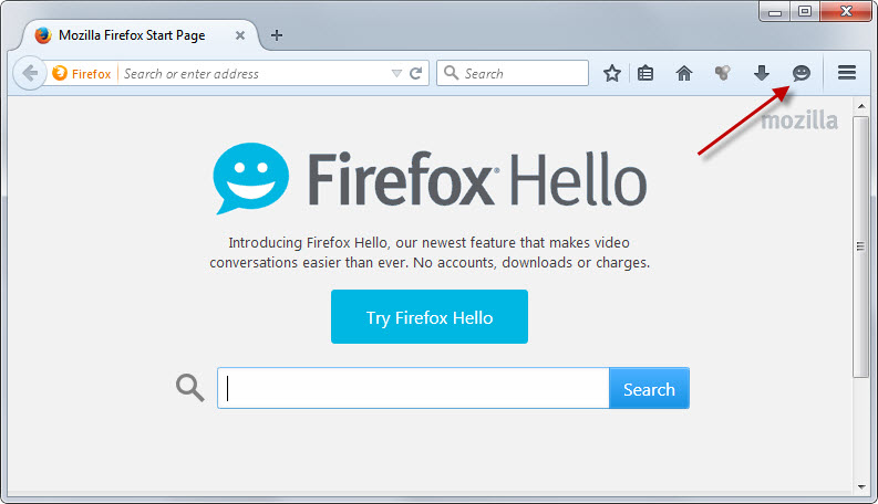 firefox hello button