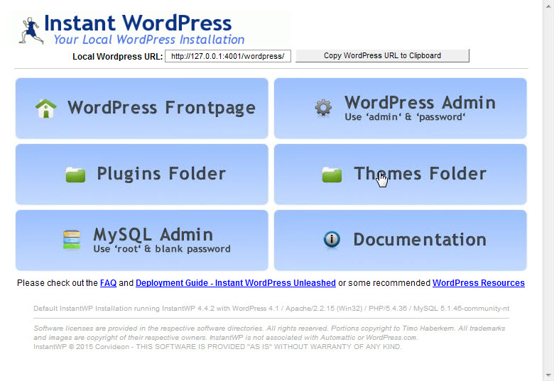 instant wordpress