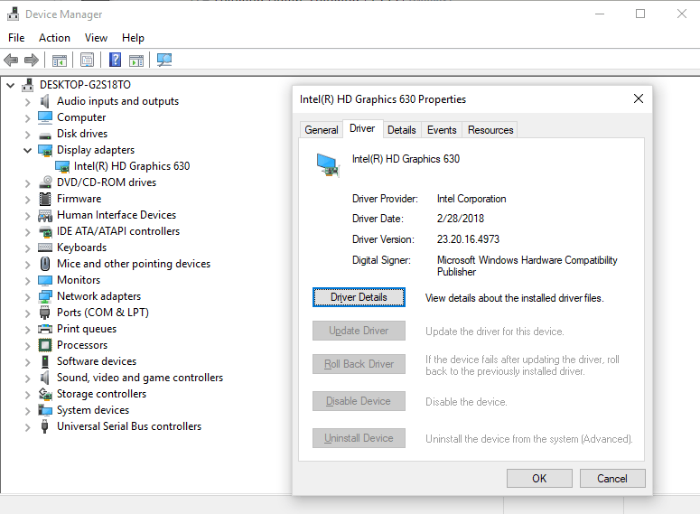 intel drivers windows 10