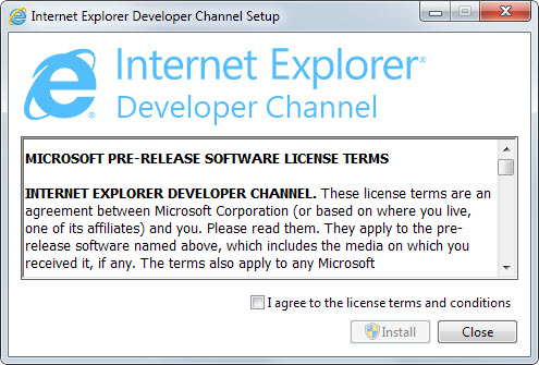 microsoft developer channel internet explorer
