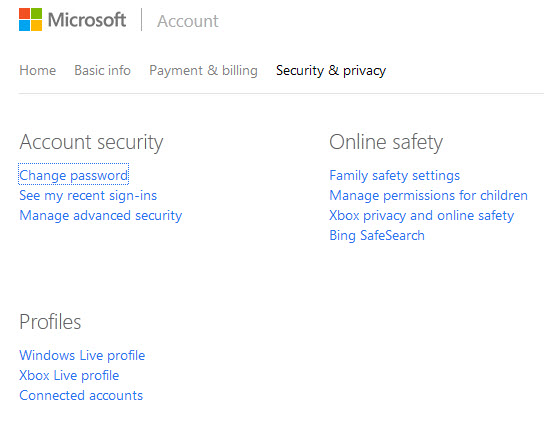 microsoft security privacy
