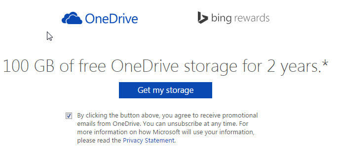 one drive free storage