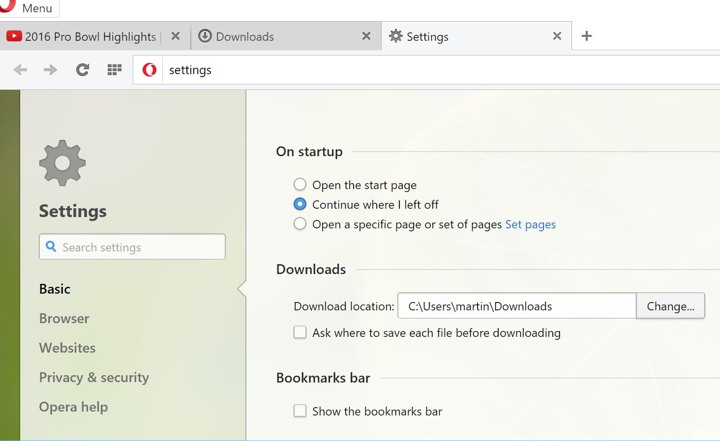 opera basic