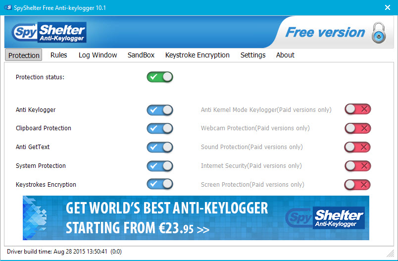 spyshelter free anti keylogger