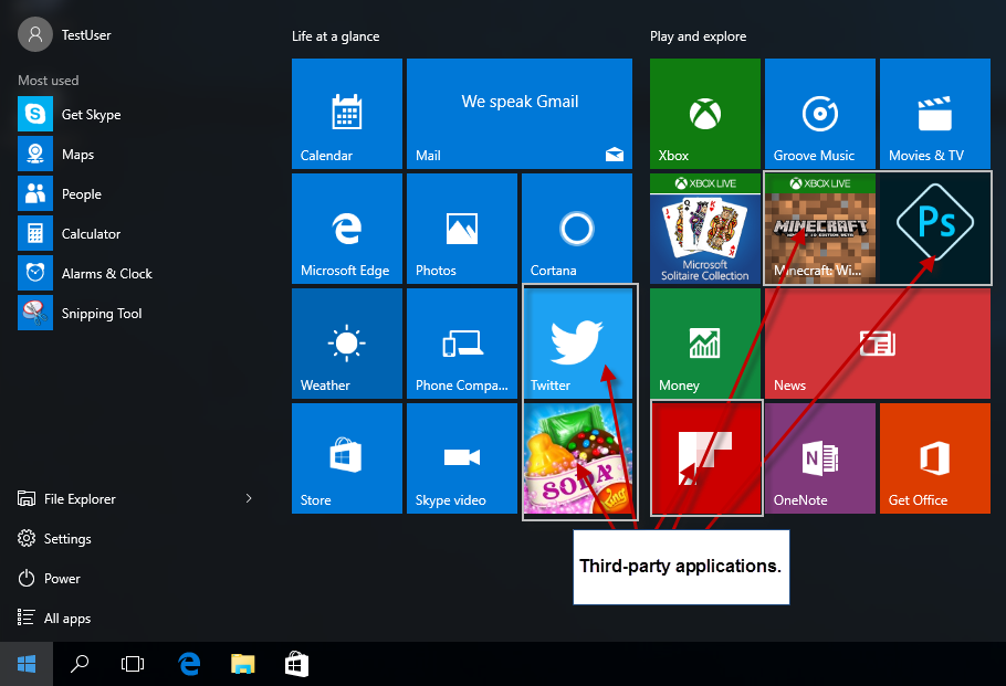 third party apps windows 10