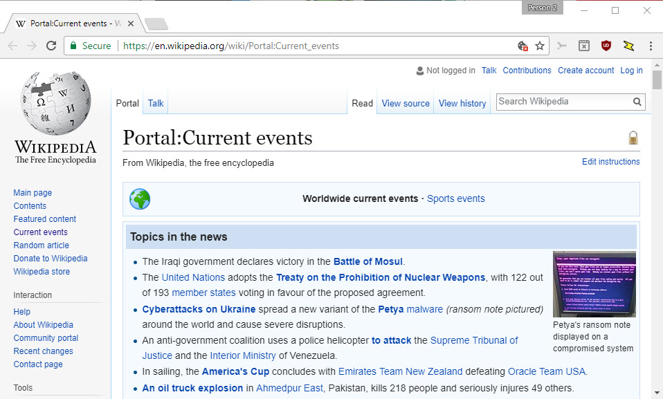 wikipedia current events