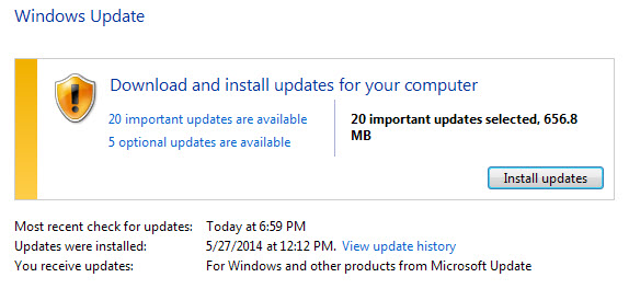 windows updates june 2014