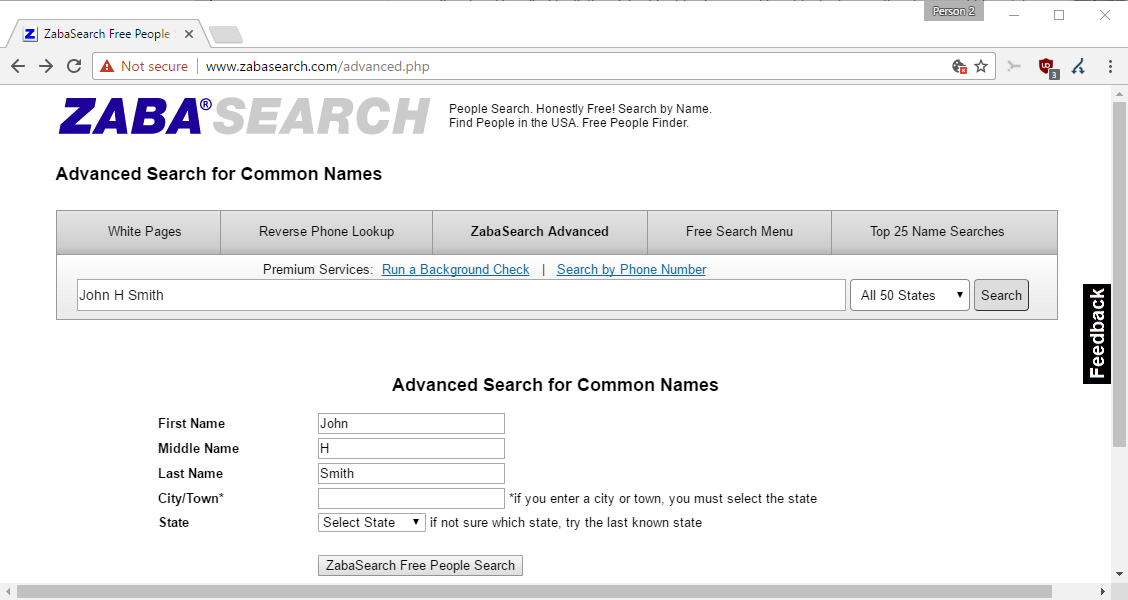 zabasearch advanced search