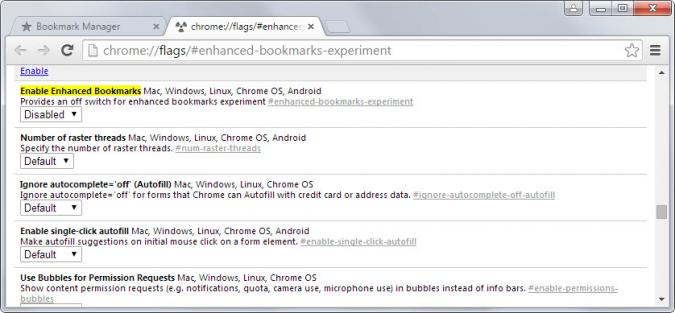 chrome old bookmark manager