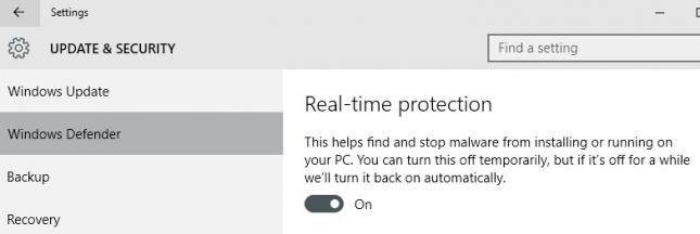 real-time protection