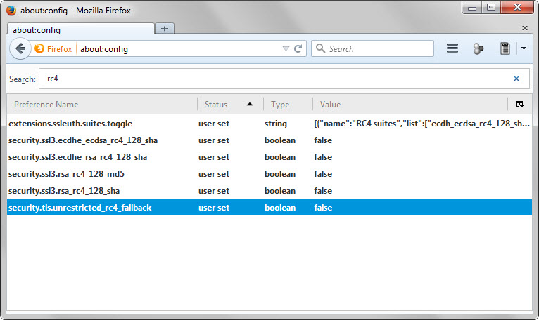 firefox disable rc4