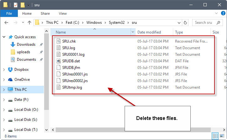 reset windows data usage