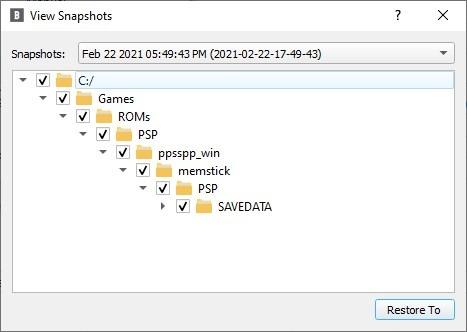 BlobBackup restore backup task