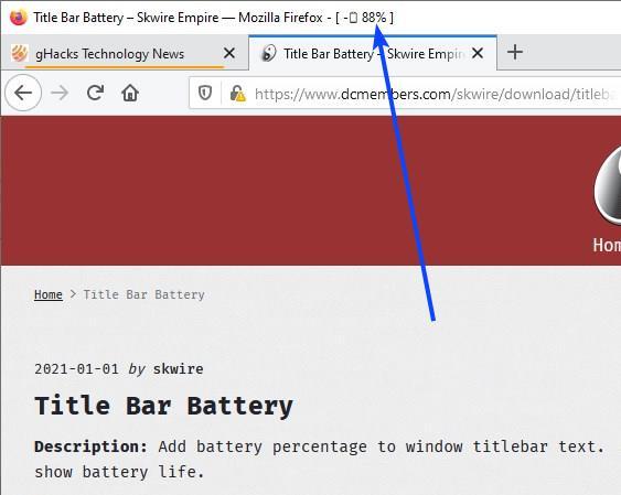 TitleBarBattery