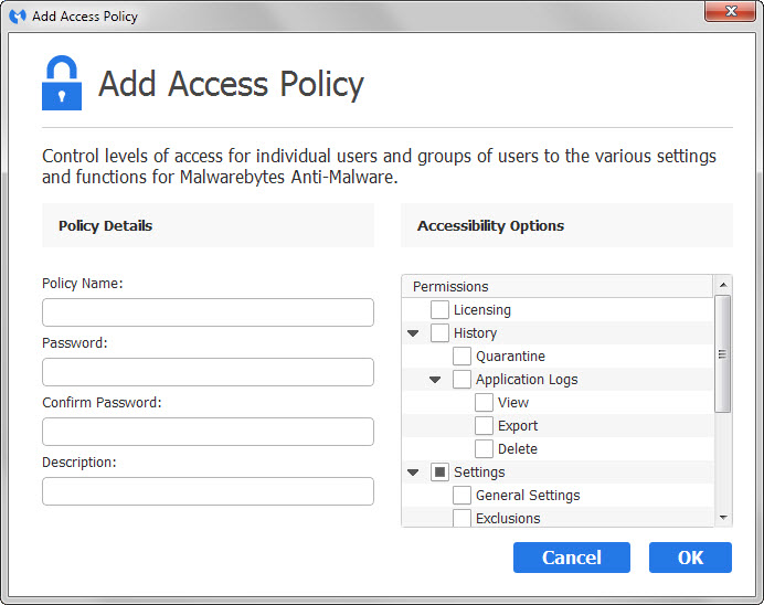 access policies