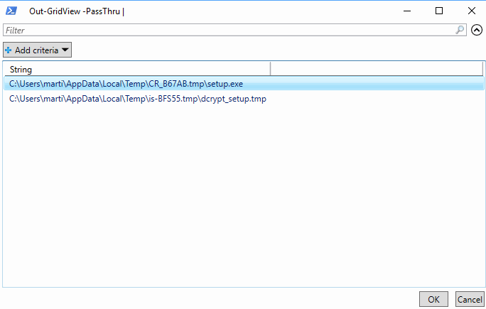add application to controlled folder