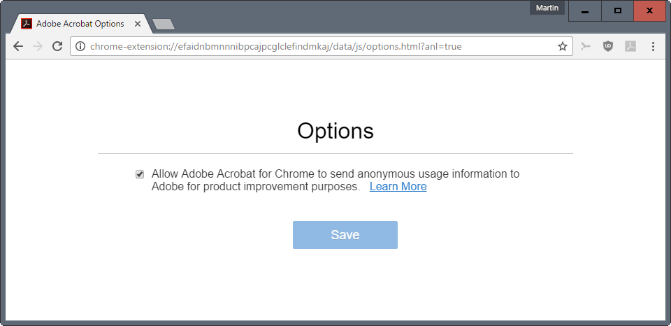 adobe acrobat telemetry