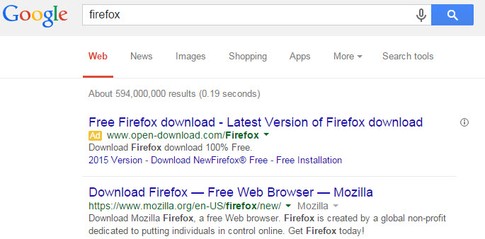 ads in search