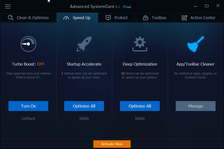 advanced systemcare speed up