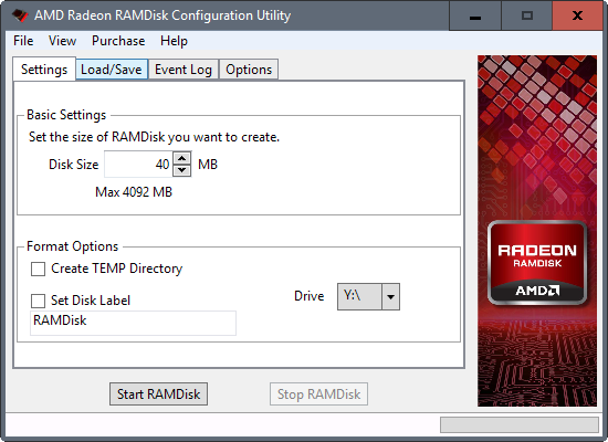 amd radeon ramdisk