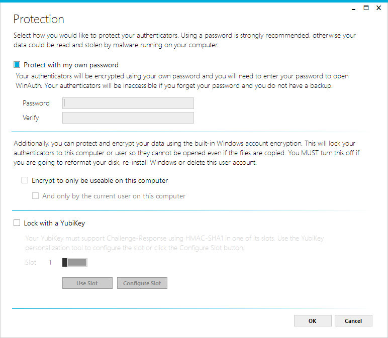 authenticator protection
