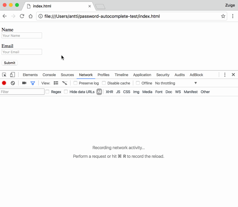 autofill demo