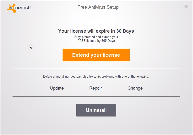 avast setup remove safezone