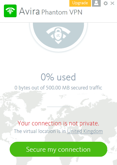 avira phantom vpn connect