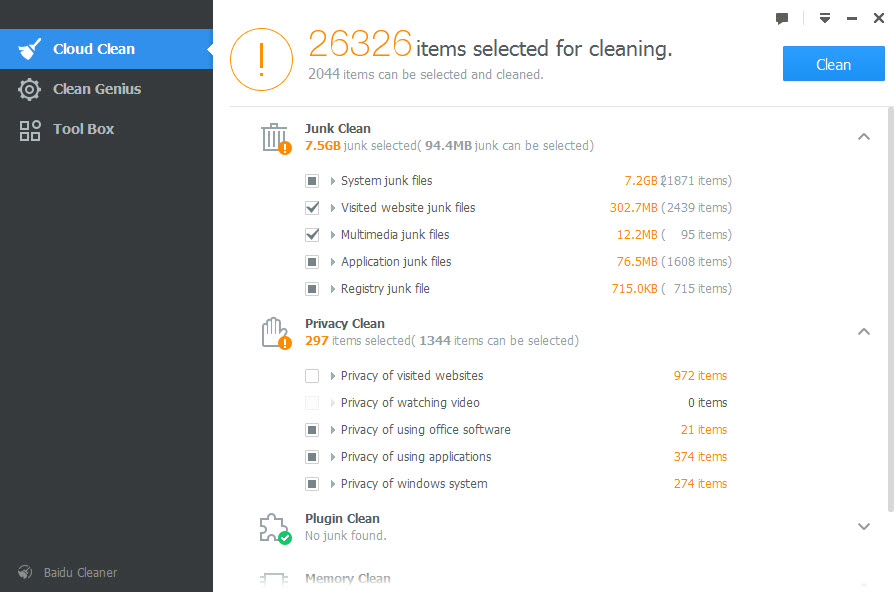 baidu cleaner