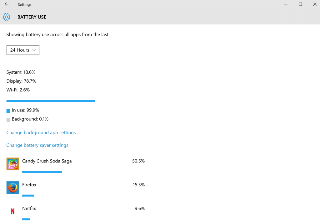 battery use