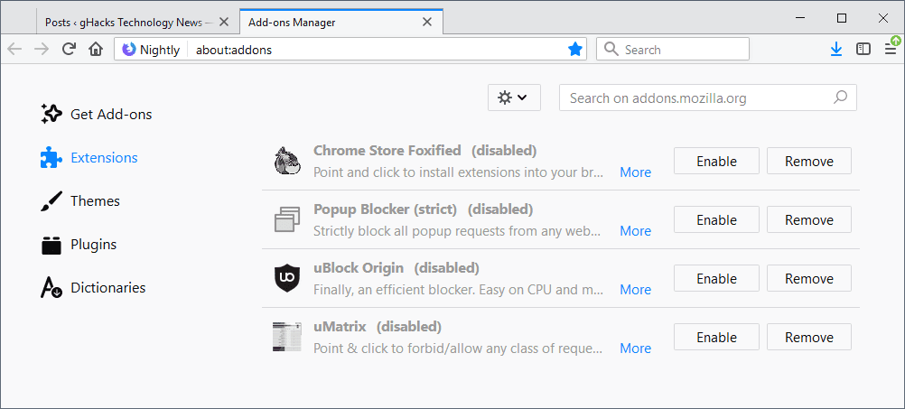 browser extensions