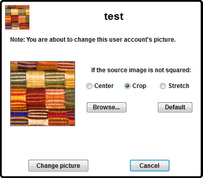 change user picture windows