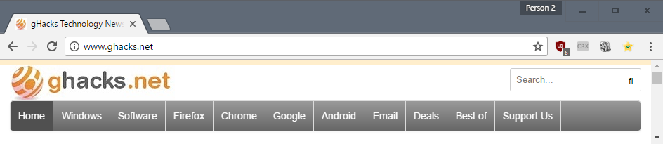 chrome current design
