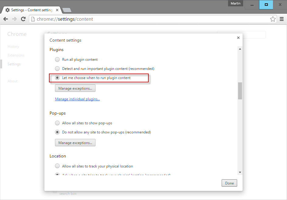 chrome flash