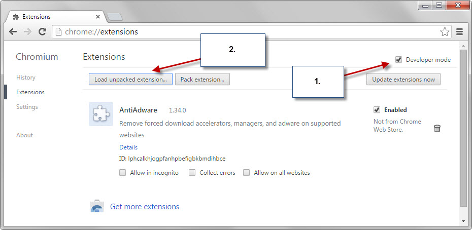 chrome off-store extensions