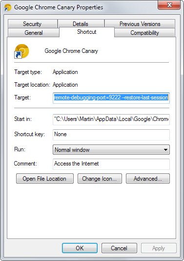 chrome restore session