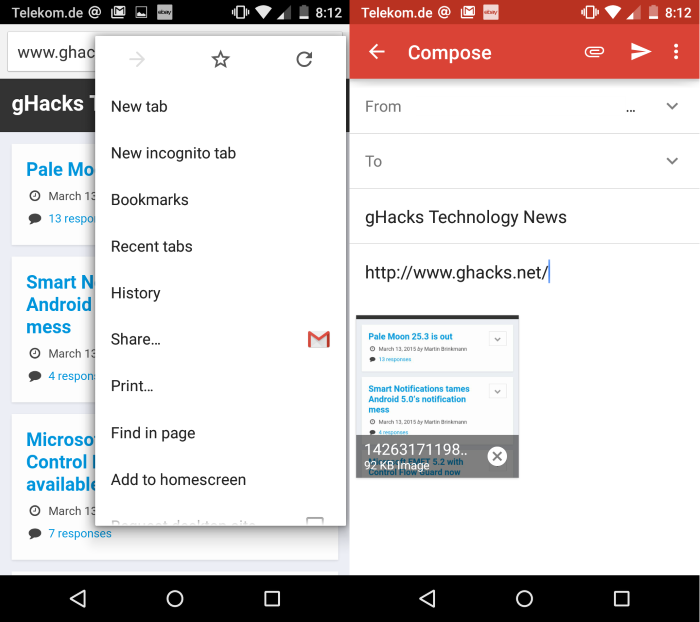 chrome share screenshots