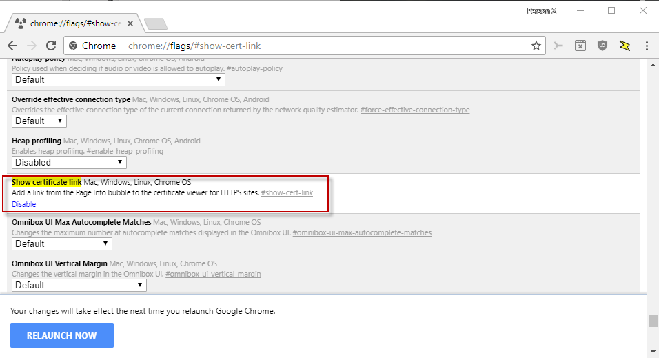 chrome show certificate