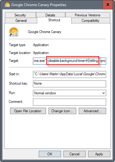 chrome throttle background tabs