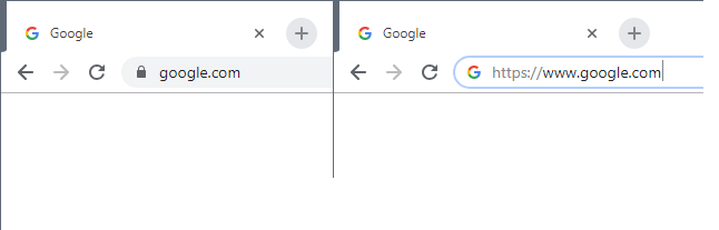 chrome urls hidden