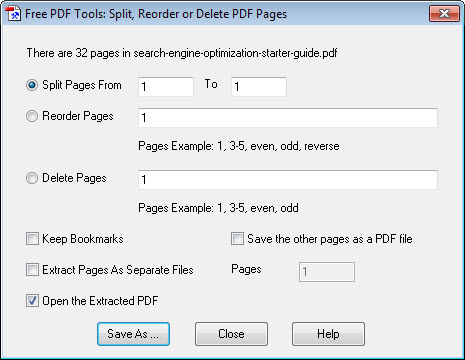 delete pdf pages