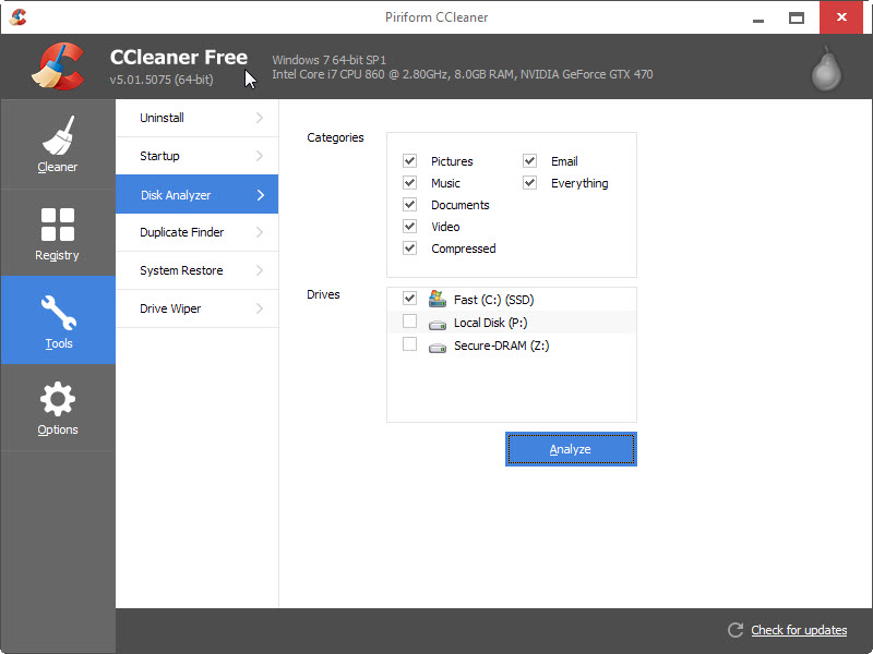 disk analyzer