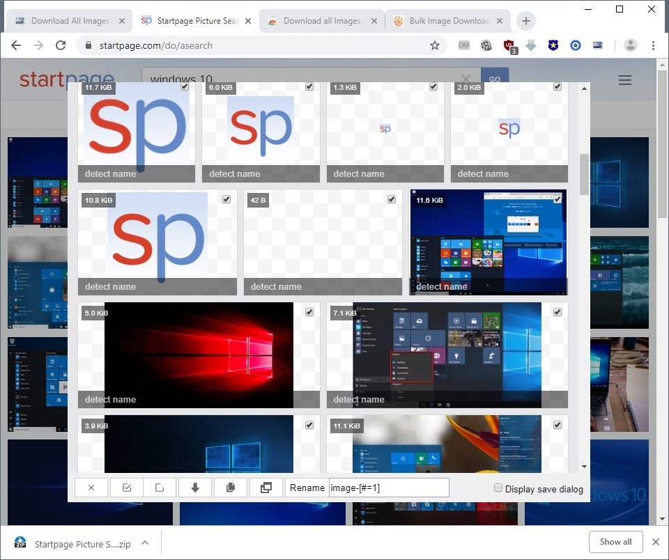 download all images chrome thumbnails
