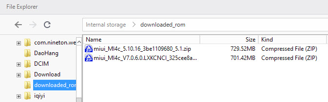 downloaded dev rom