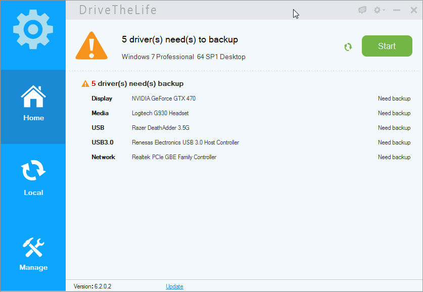 driver backup