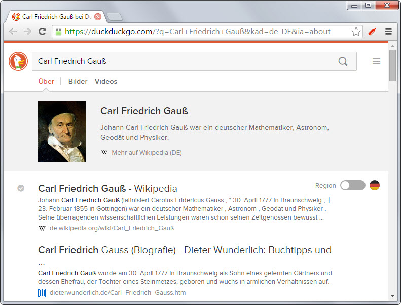 duckduckgo instant answers