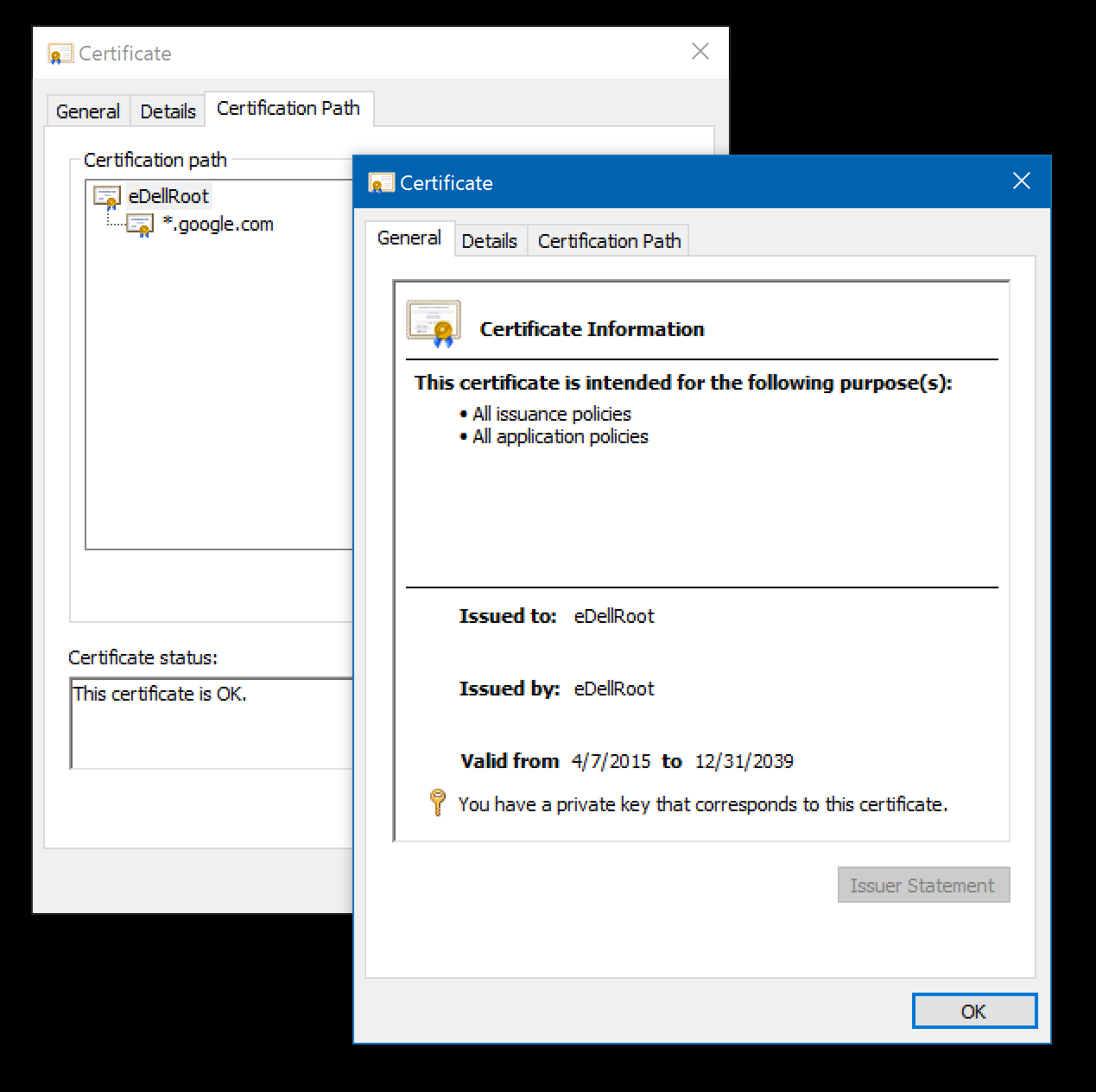 edell rogue certificate