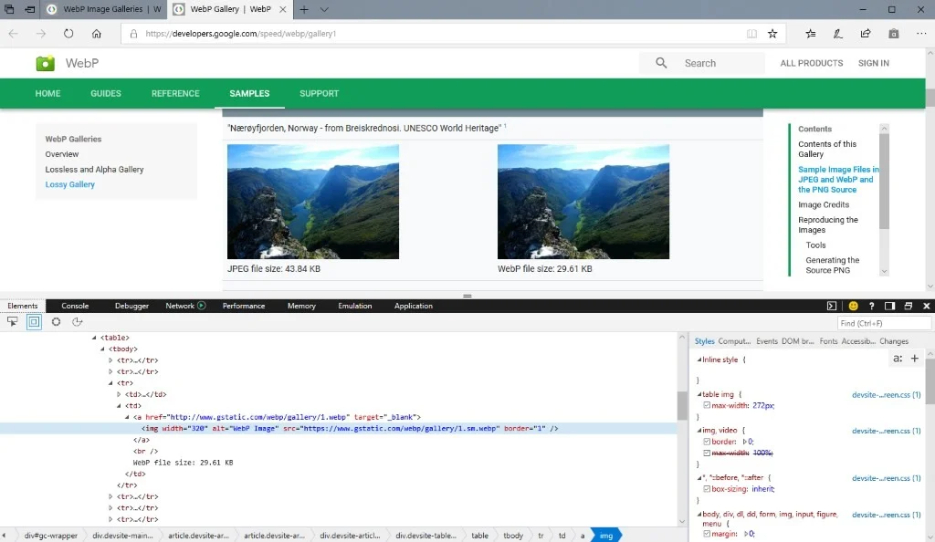 edge webp